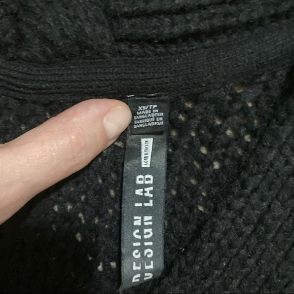 Black Knit Cardigan - Picture 3 of 3